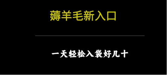 零撸羊毛项目，有手机就能做，单机日收益100+